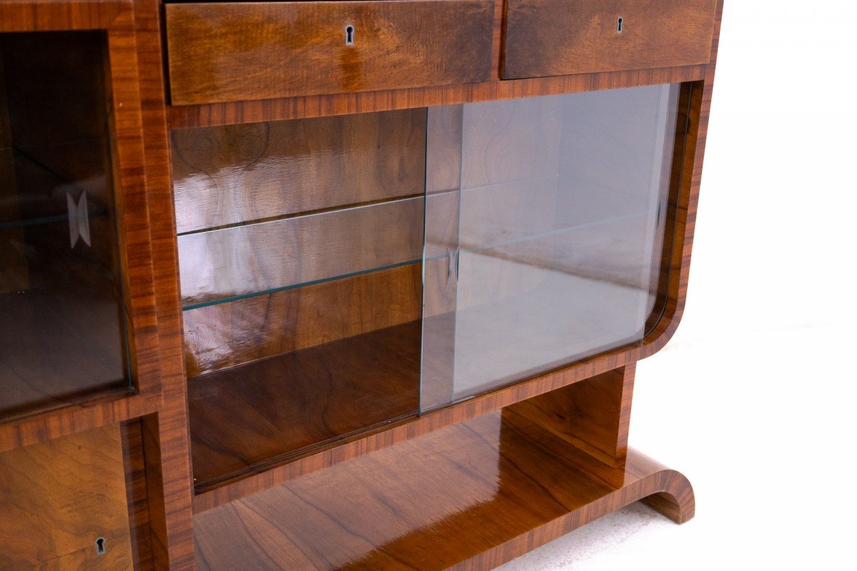 Unique Art Deco Display Case, Poland, 1930s.-photo-3