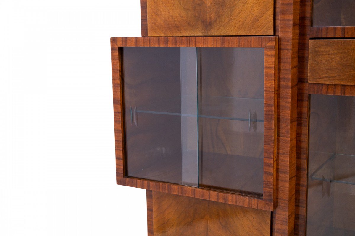 Unique Art Deco Display Case, Poland, 1930s.-photo-4