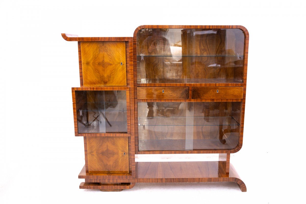 Unique Art Deco Display Case, Poland, 1930s.