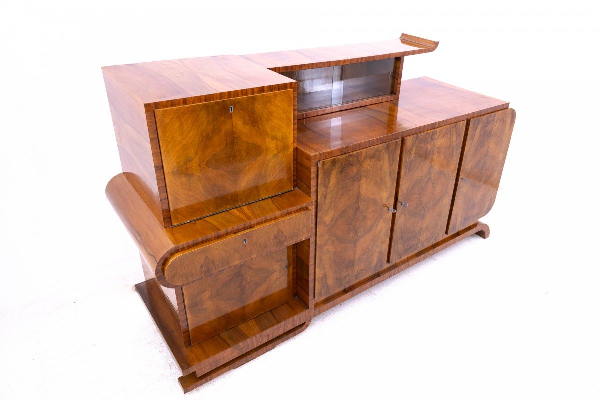 Buffet Art Déco intéressant, Pologne, vers 1930.-photo-3