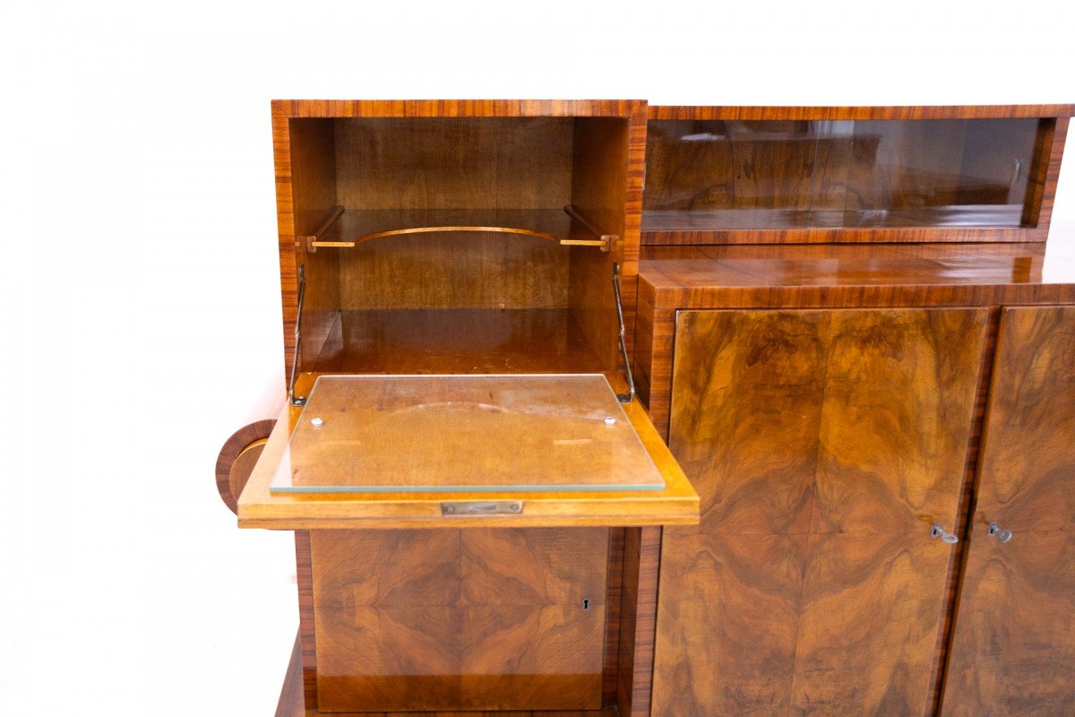 Buffet Art Déco intéressant, Pologne, vers 1930.-photo-2