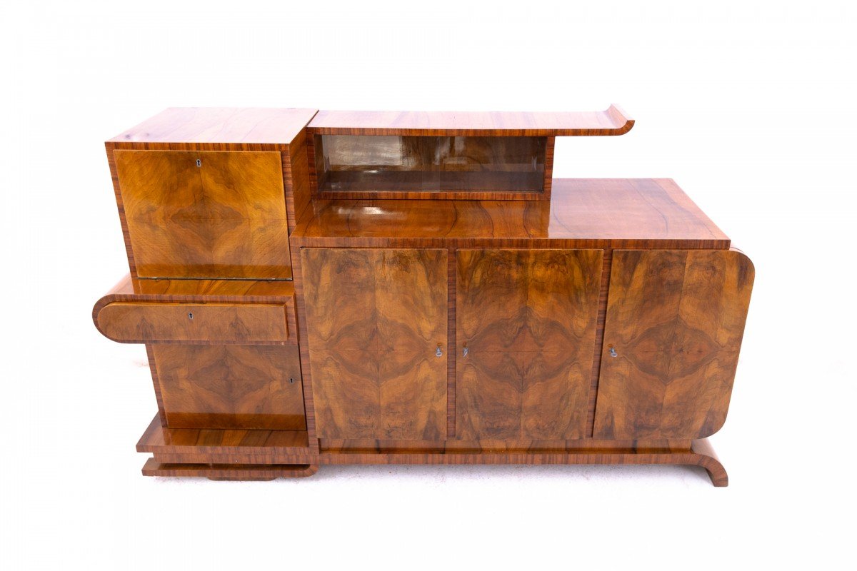 Buffet Art Déco intéressant, Pologne, vers 1930.-photo-8