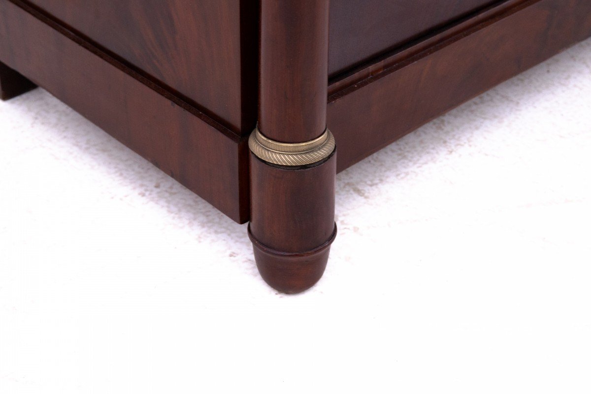 Empire-style Chest Of Drawers With A Marble Top, 19th Century, France.-photo-8