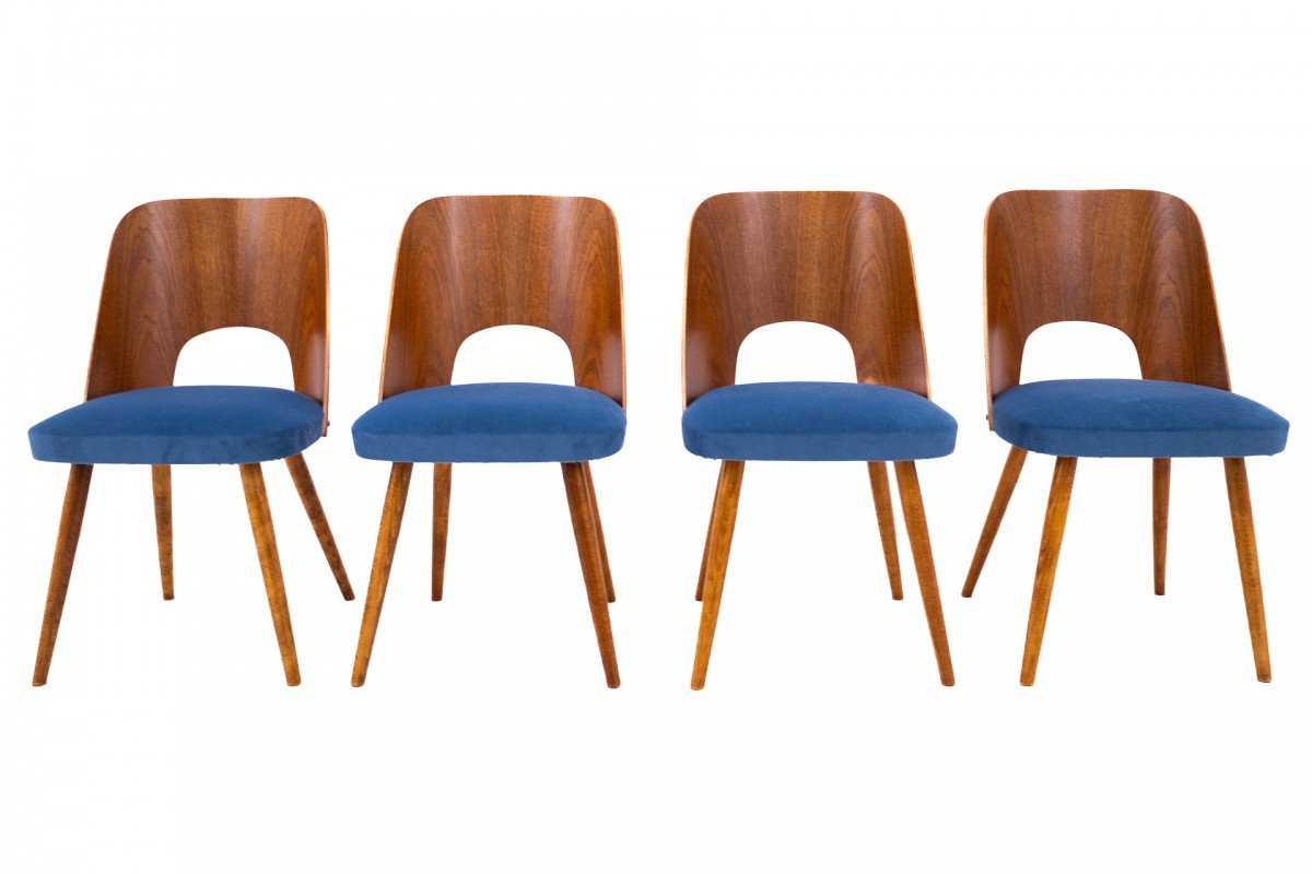 Set Of Vintage Chairs, Designed By Oswald Haerdtl, Czech Republic, 1950s.-photo-3