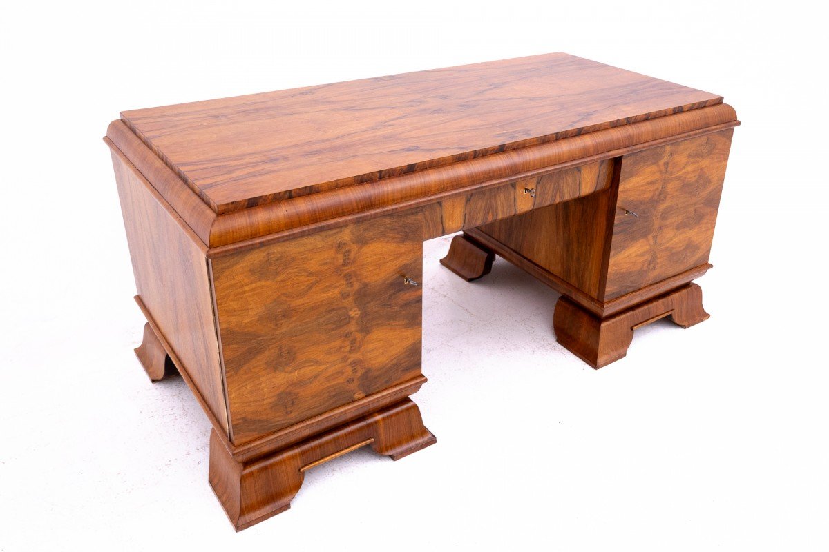  Art Deco Desk Set From The 1930s, Poland.-photo-3