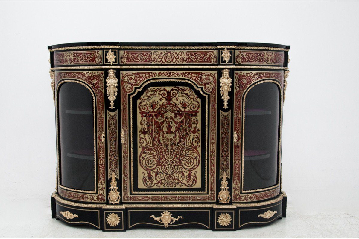 Commode Boulle, France, vers 1860.-photo-3