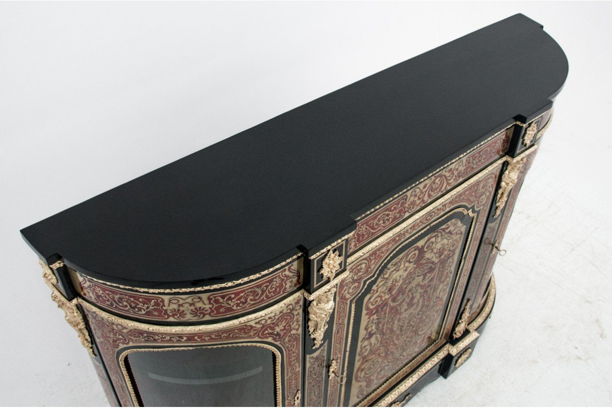 Commode Boulle, France, vers 1860.-photo-3