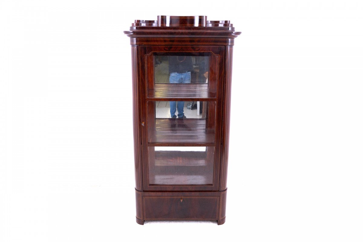 Vitrine Biedermeier unique, Europe du Nord, vers 1870.-photo-4
