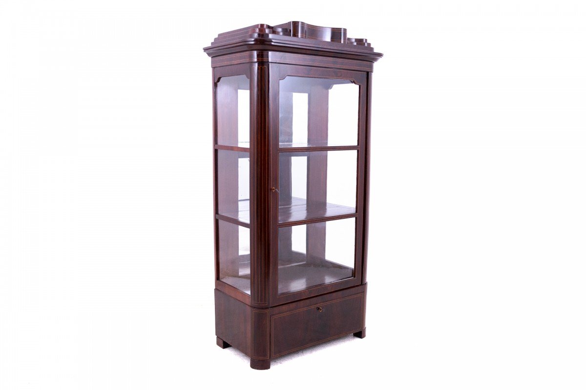 Vitrine Biedermeier unique, Europe du Nord, vers 1870.-photo-1