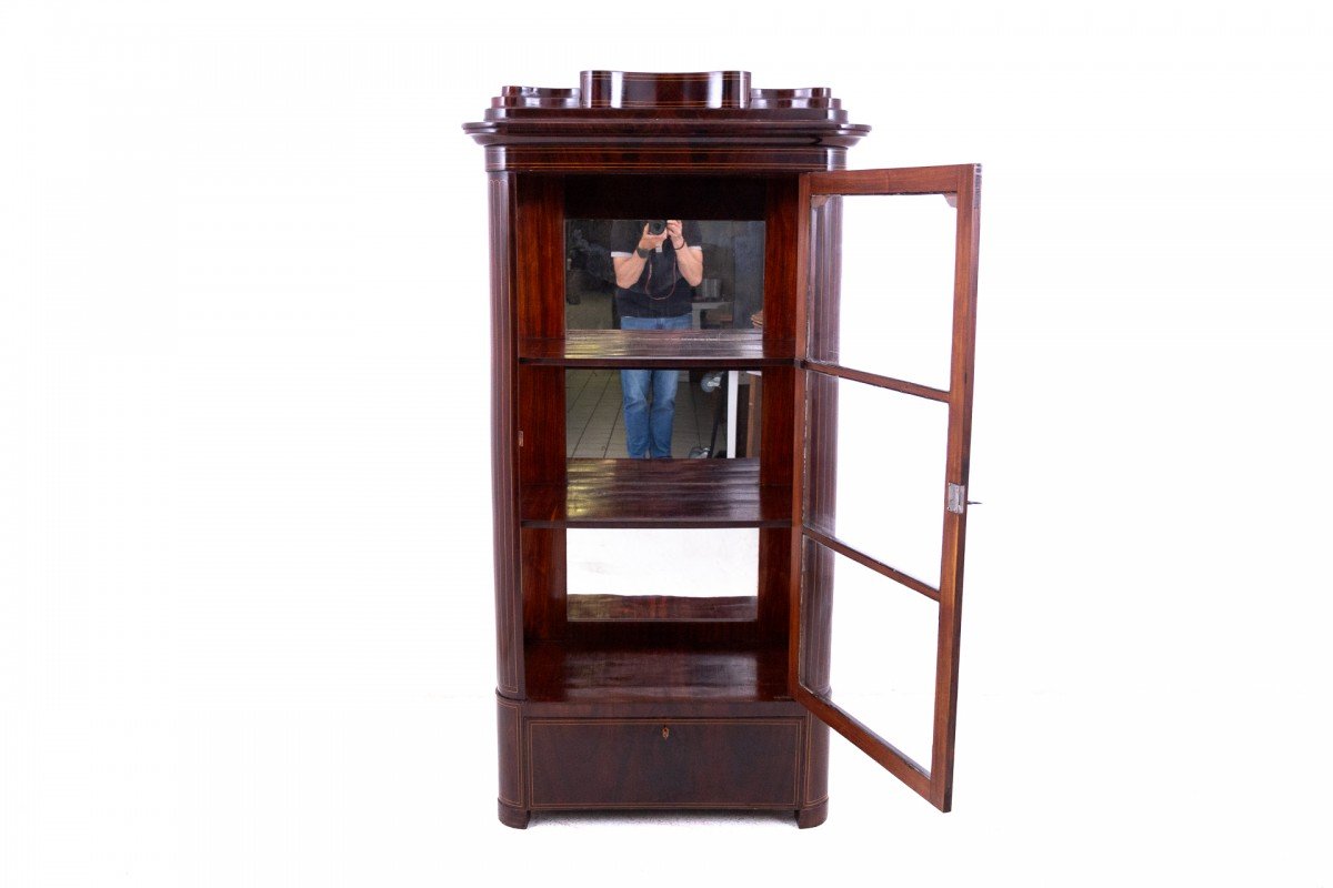Vitrine Biedermeier unique, Europe du Nord, vers 1870.-photo-2