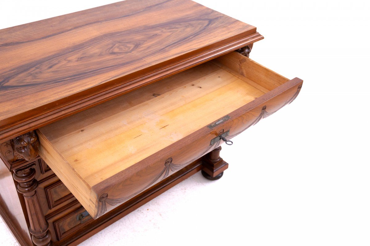 Antique Walnut Chest Of Drawers, Northern Europe, Circa 1900.-photo-2