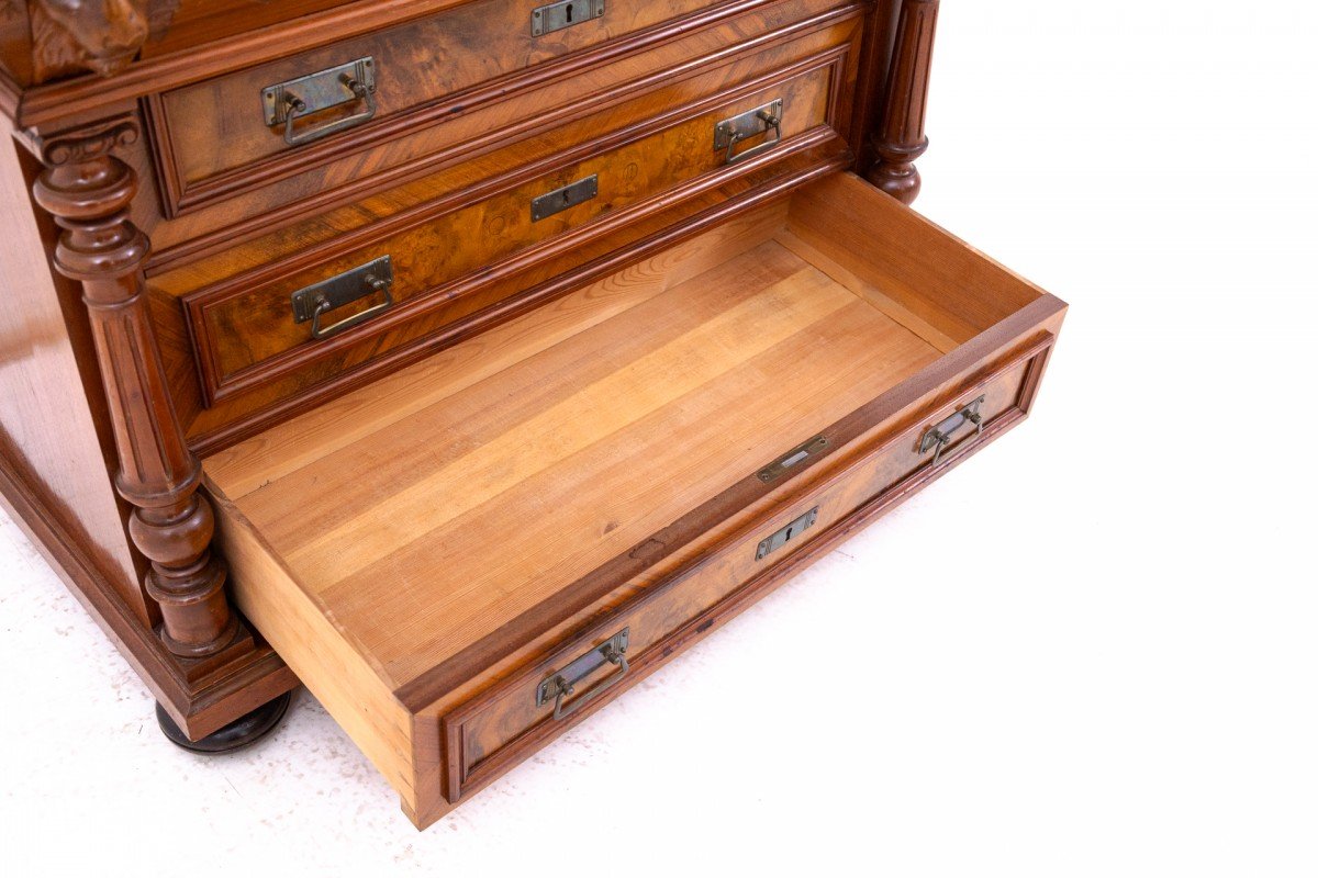 Antique Walnut Chest Of Drawers, Northern Europe, Circa 1900.-photo-4