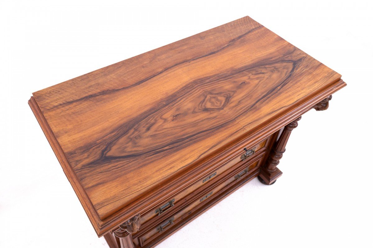 Antique Walnut Chest Of Drawers, Northern Europe, Circa 1900.-photo-5