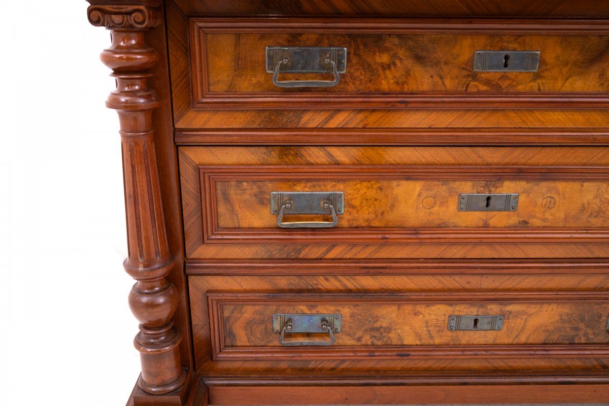 Antique Walnut Chest Of Drawers, Northern Europe, Circa 1900.-photo-7