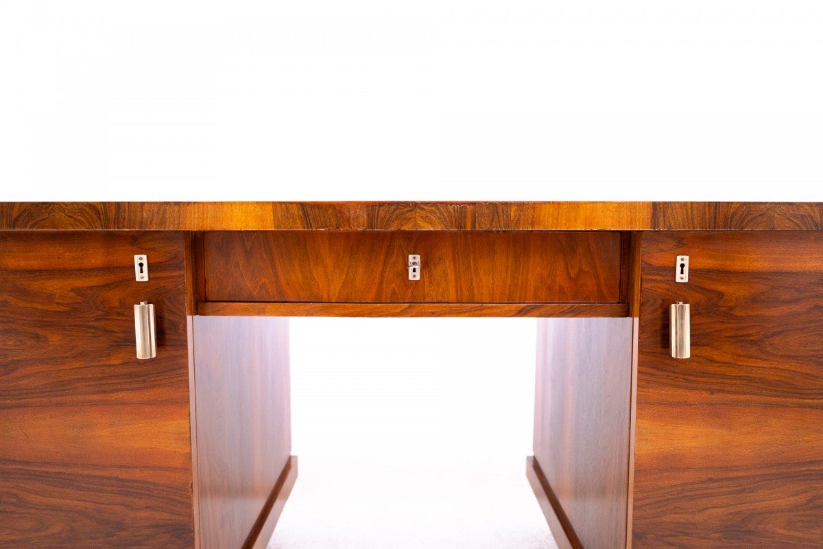 Bureau Art déco polonais datant des années 1940.-photo-6