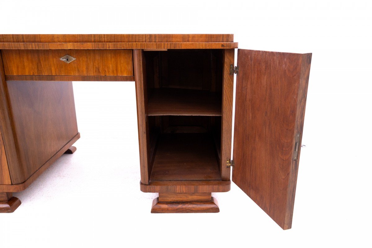 Petit bureau Art Déco, Pologne, vers 1920. APRÈS RÉNOVATION.-photo-2
