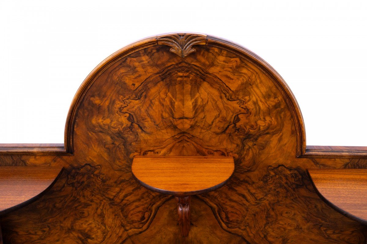 Bureau en noyer, Europe du Nord, vers 1900. Après restauration.-photo-5
