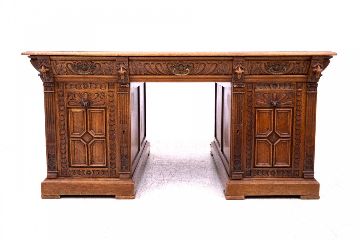 Double-sided Desk, Circa 1880, France.-photo-3