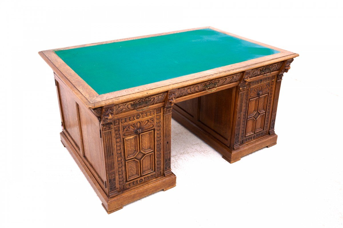 Double-sided Desk, Circa 1880, France.-photo-2