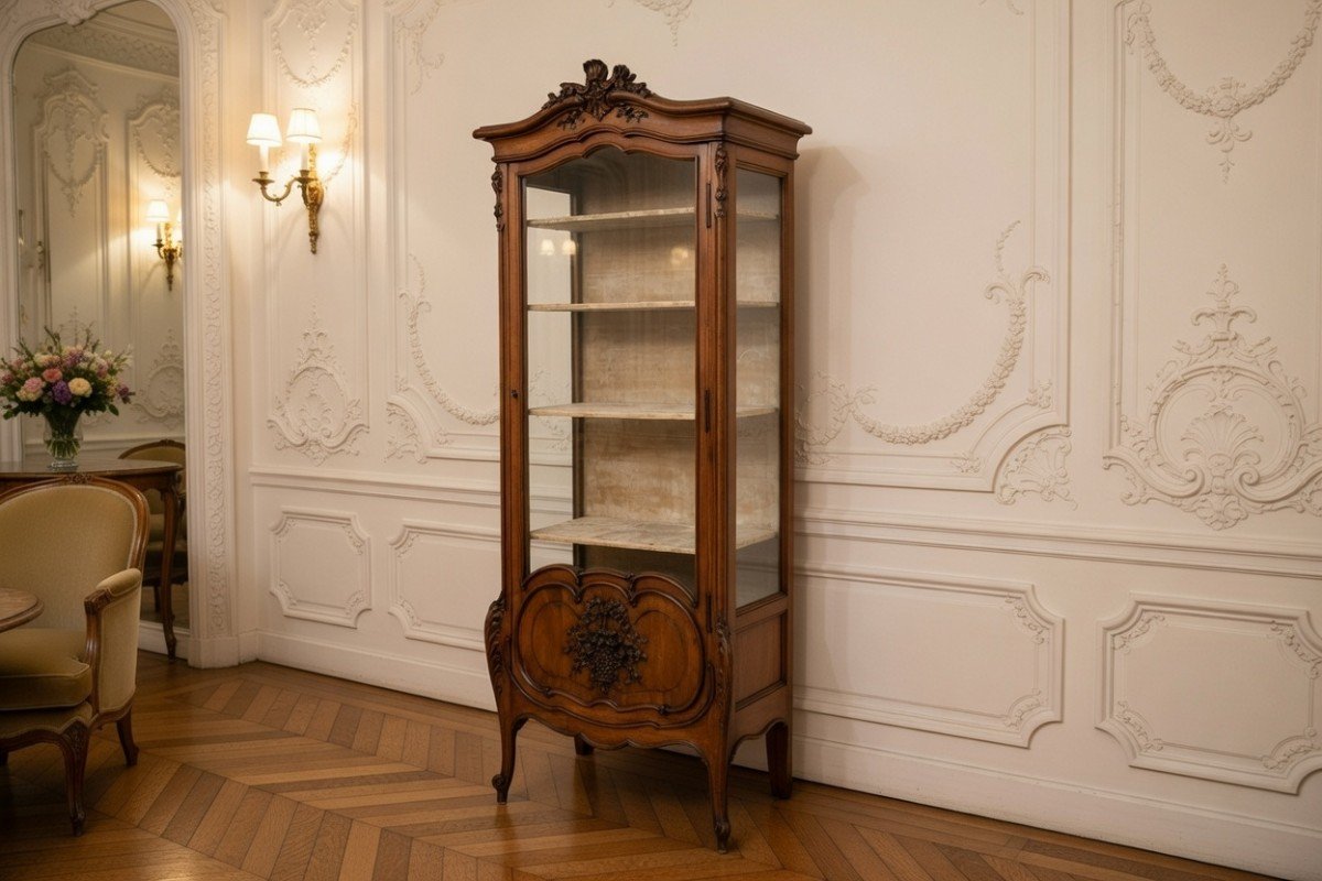 Élégante vitrine, France, fin du XIXe siècle.-photo-2
