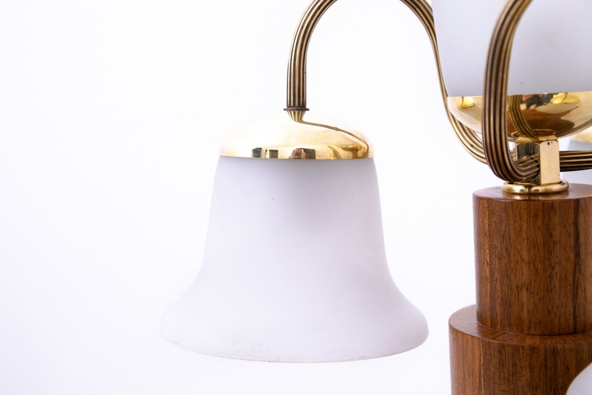 Elegant Art Deco Lamp, Poland, Mid-20th Century.-photo-3