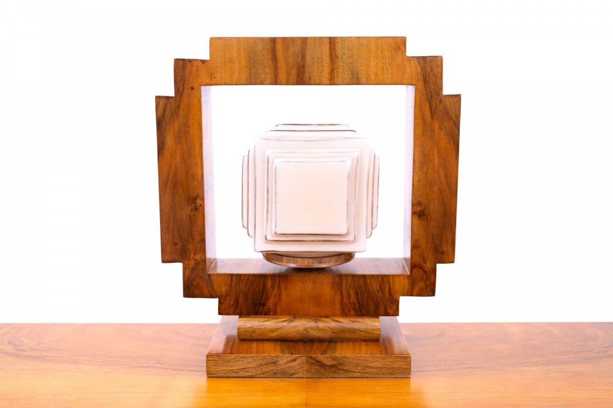 Art Deco Table Lamp From The 1950s, Poland.-photo-3