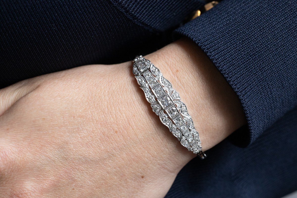 Modern Diamond Bracelet, 2.70 Carats-photo-3