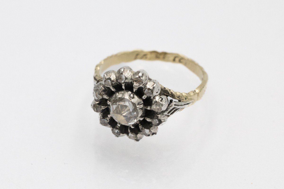 Bague ancienne sertie de diamants taille rose, Pays-Bas.-photo-2