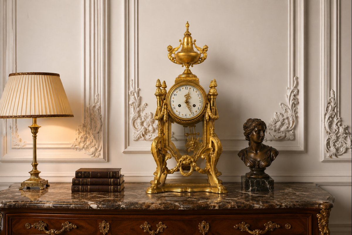 A Unique Empire-style Clock, France, Circa 1860.-photo-2