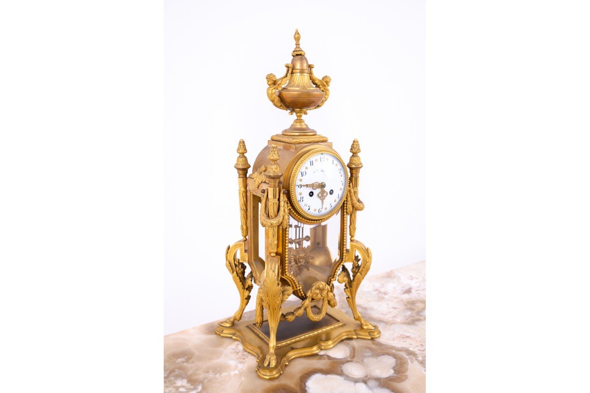 A Unique Empire-style Clock, France, Circa 1860.-photo-4