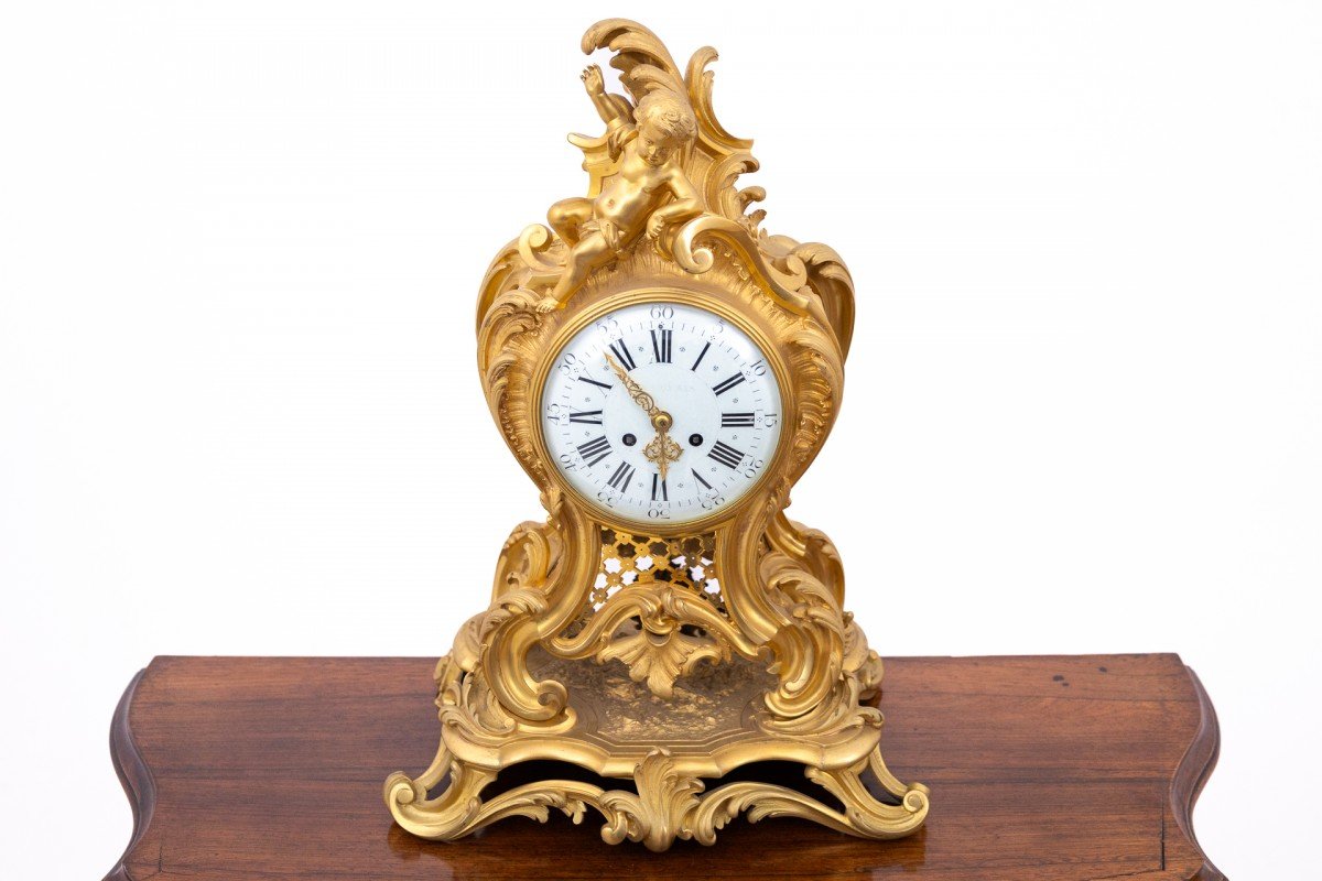 Unusual Bronze Clock, France, Circa 1880. Height: 60 Cm!!!-photo-3