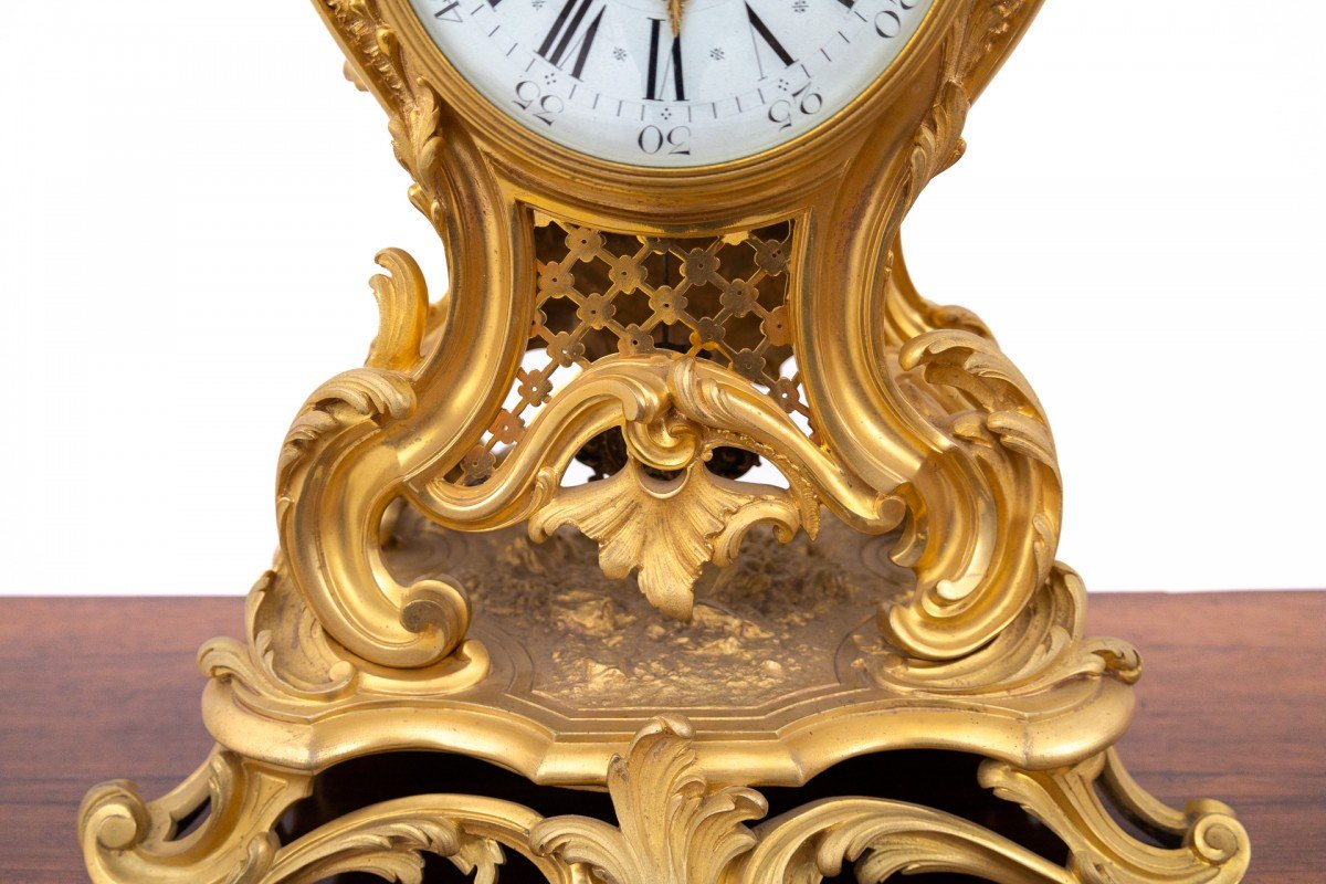 Unusual Bronze Clock, France, Circa 1880. Height: 60 Cm!!!-photo-1
