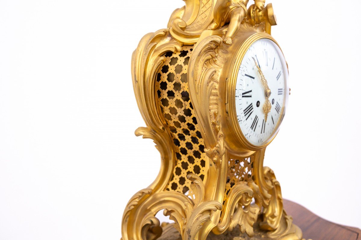 Unusual Bronze Clock, France, Circa 1880. Height: 60 Cm!!!-photo-4