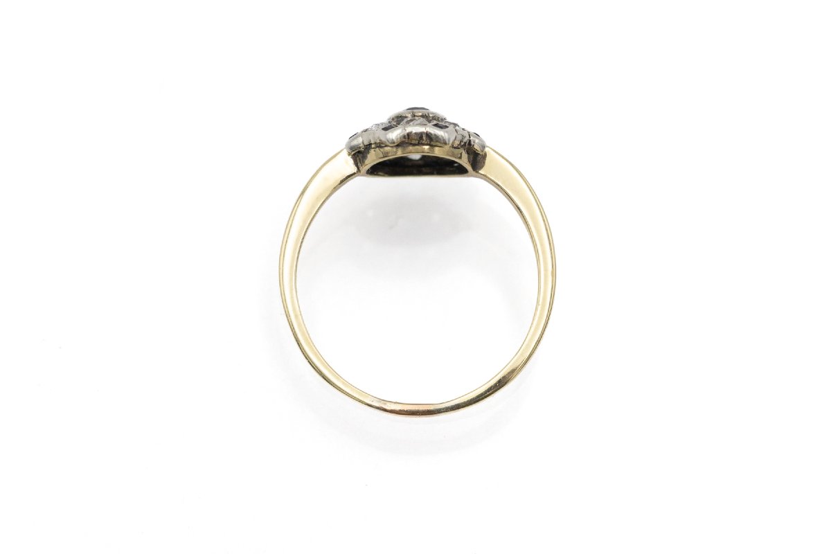 Bague ancienne en or avec saphirs et diamants, Autriche-Hongrie, 1872-1936.-photo-4