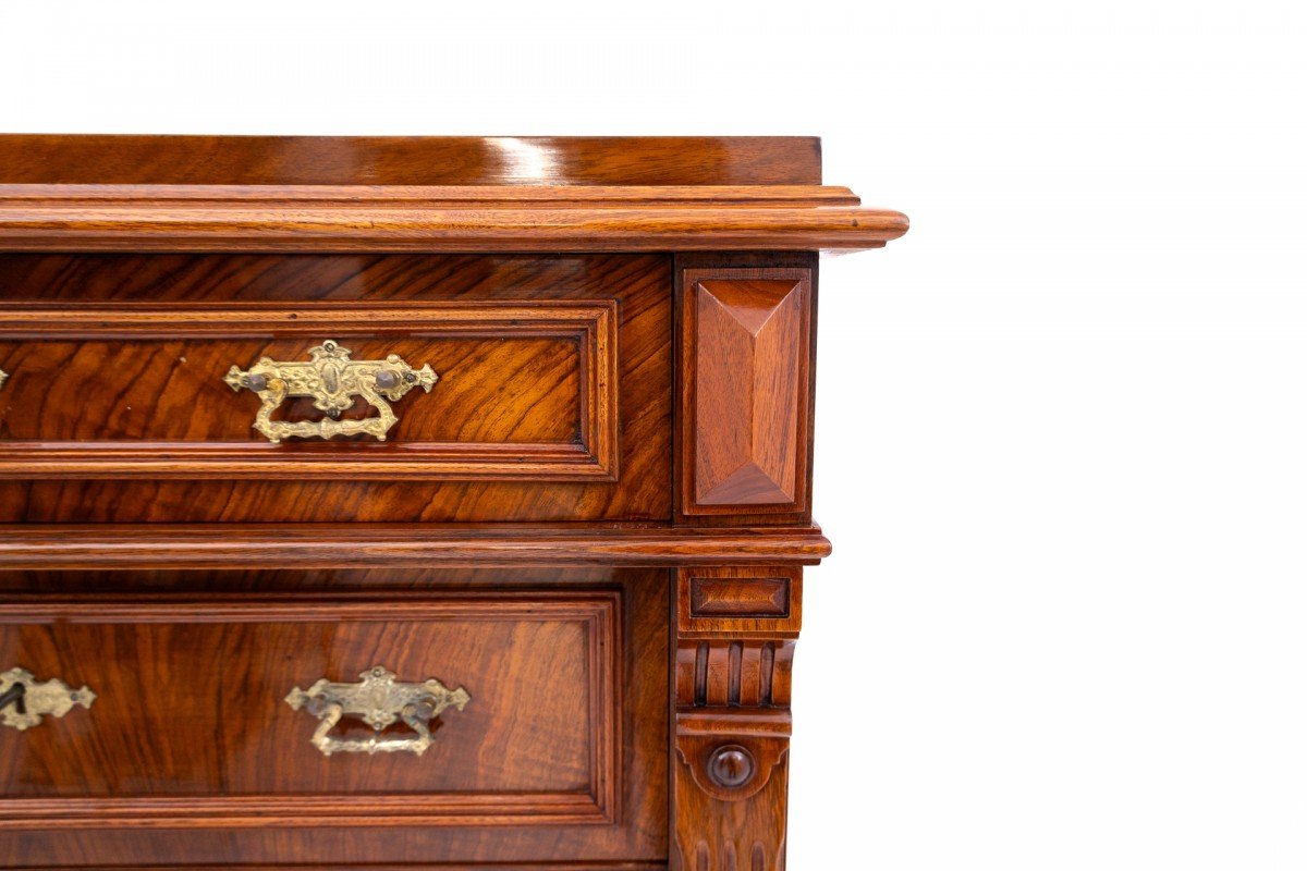 Commode de type chiffonnier, vers 1890, Scandinavie. RESTAURÉE.-photo-5