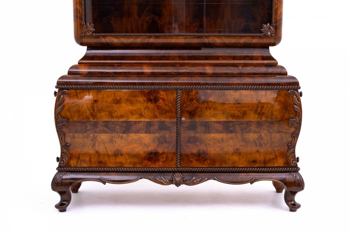Charming Display Case, Poland, Circa 1930. Restored.-photo-3