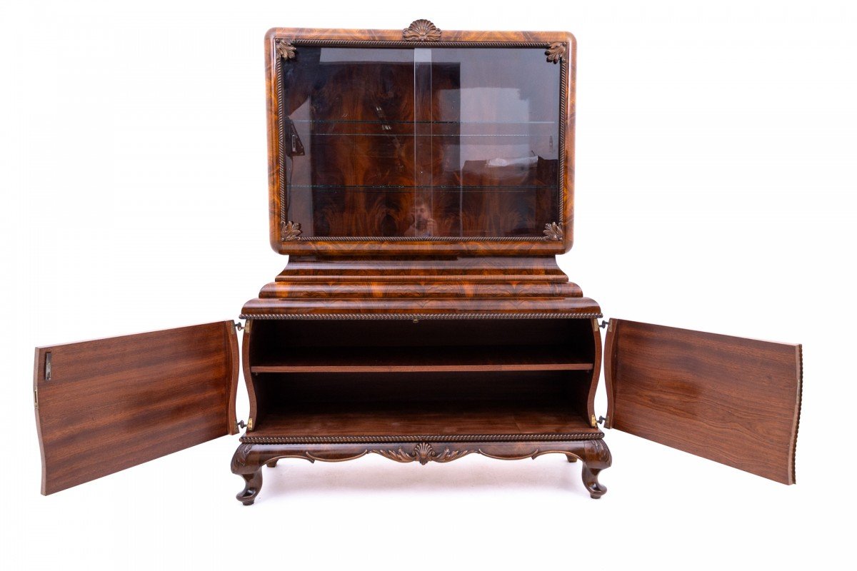 Charming Display Case, Poland, Circa 1930. Restored.-photo-4