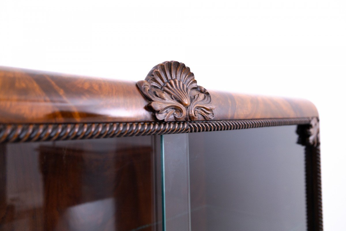 Charming Display Case, Poland, Circa 1930. Restored.-photo-4