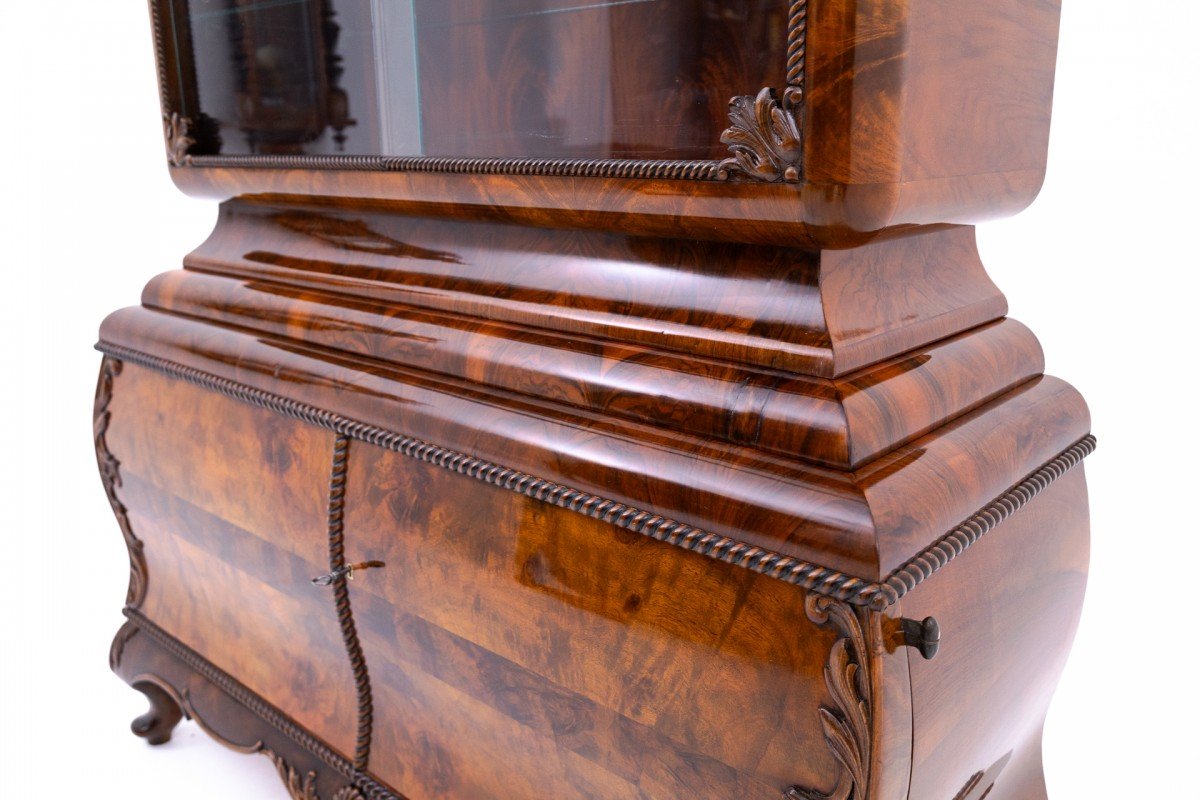 Charming Display Case, Poland, Circa 1930. Restored.-photo-7