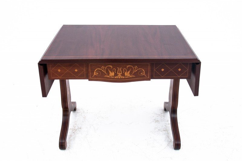 Antique Empire Style Coffee Table, Circa 1860. After Renovation.-photo-4