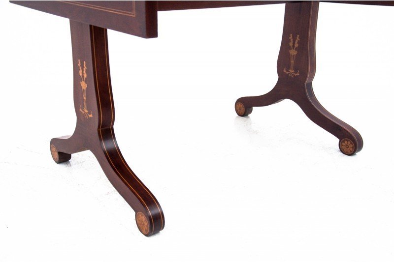 Antique Empire Style Coffee Table, Circa 1860. After Renovation.-photo-5