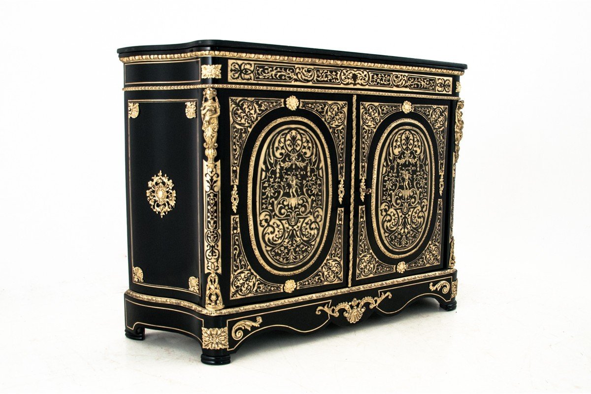 Old Boulle Commode Around 1860. After Renovation-photo-2