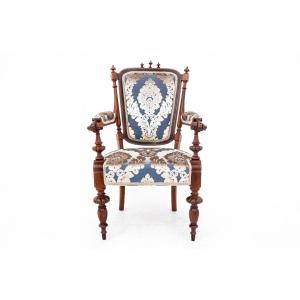 Old Armchair, Northern Europe, Late 19th Century. After Renovation.