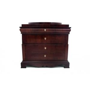 Antique Mahogany Commode, Northern Europe, Late 19th Century. After Renovation.