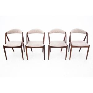 Four Chairs By Kai Kristianes Model 31, Denmark, 1960s. After Renovation.