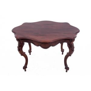 Nyrokoko Style Table, Scandinavia, Circa 1880. Old. After Renovation.