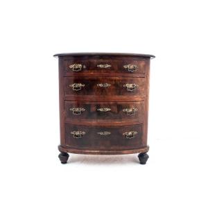 Chest Of Drawers In Walnut, Northern Europe, Circa 1890