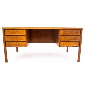 Omann Jun Teak Desk, Model 77, Denmark, 1960s. After Restoration.