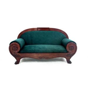 Old Mahogany Sofa From Northern Europe, Circa 1880.