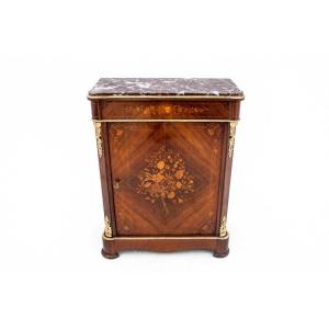 Antique Commode In Marquetry, Northern Europe, Circa 1890. After Renovation.